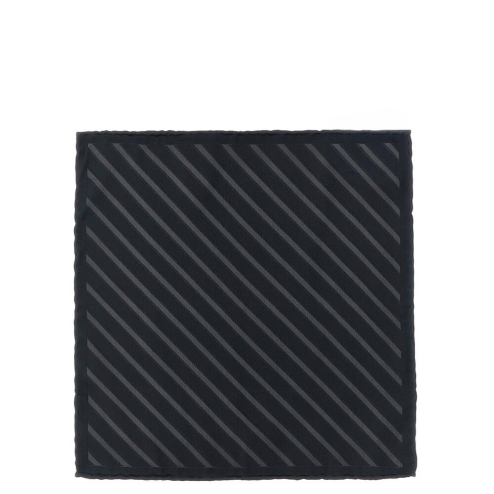 Brunello Cucinelli Gray Silk Pocket Men's Square